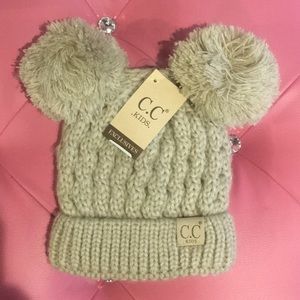 Kids CC hat beige